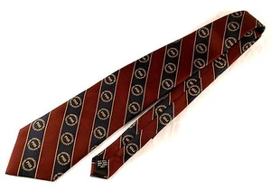 Physicians Health Study PHS Mens Necktie Tie  Silk Doctors Burgundy Navy Blue - Picture 1 of 3