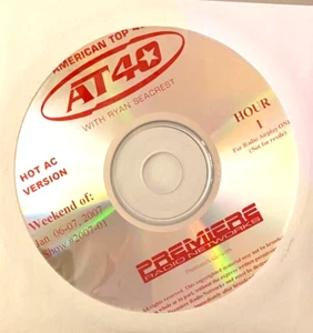 1/6/07 AN HOUR OF RYAN SEACREST'S AMERICAN TOP 40, SUPER LOW BARGAIN PRICE - Picture 1 of 2