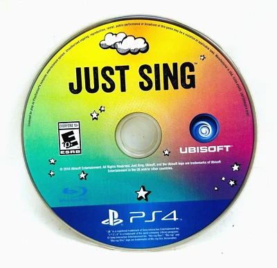 Just Sing (Sony PlayStation 4, 2016) Ps4 Game - Disc Only - Image 1 of 2