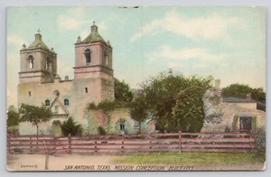 Postcard c1910 San Antonio Texas Mission Conception Antique - Picture 1 of 2