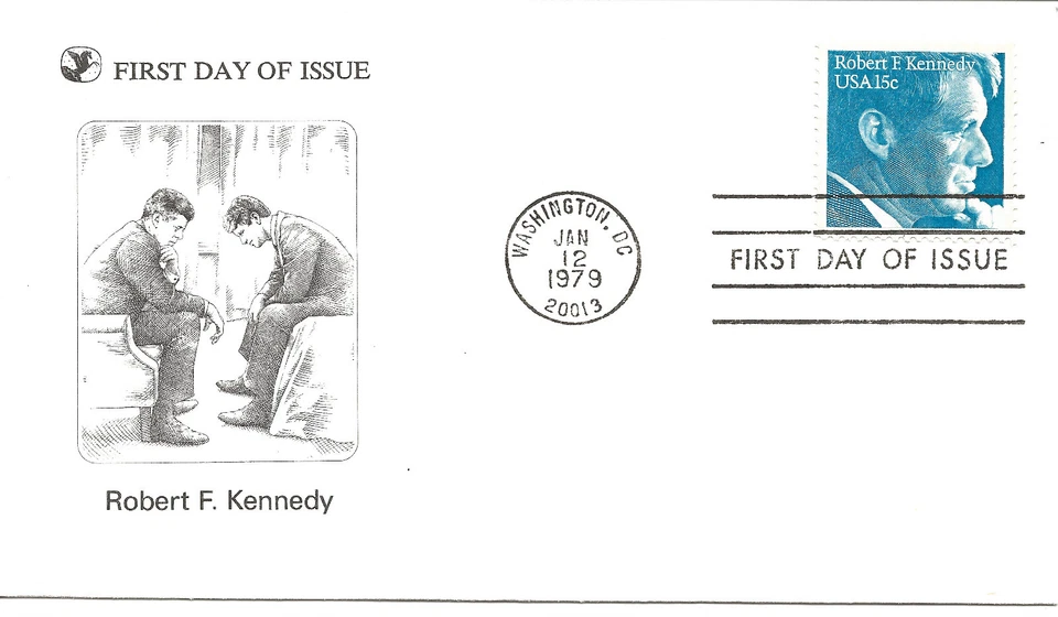 US Scott #1770, First Day Cover 1/12/79 Washington Single RFK - Image 1 of 1
