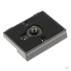 2X Tripod Quick Release Plate for Manfrotto 200PL-14 804RC2, 728B, 498RC2 - Picture 1 of 6