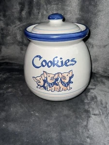 Louisville Stoneware Pottery Vintage  Rare Cookie Jar "Precious Pigs" VHTF - Picture 1 of 18