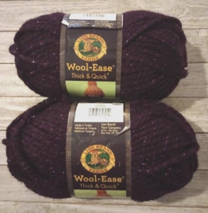 Lion brand wool-ease yarn thick & quick galaxy #6 crochet new - Picture 1 of 2
