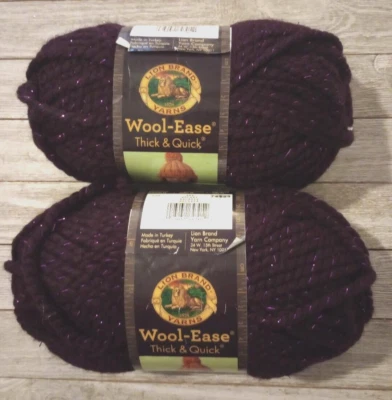 Lion brand wool-ease yarn thick & quick galaxy #6 crochet new - Image 1 of 2