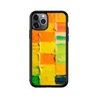 rainbow brush acrylic paint For iPhone 14 15 Pro X XS Max Plus Trendy Cover