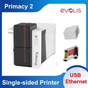 Evolis Primacy 2 Expert Single Side Color Printing 300dpi Photo ID Card Printer - Picture 1 of 9