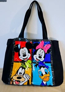 Mickey Unlimited Beuteltasche Mickey Minnie Goofy Donald schwarz 16"x13"x5" Taschen - Bild 1 von 8