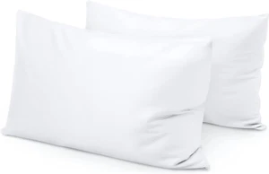Travel Pillow Case 14X20 Size Egyptian Cotton Set of 2 Zipper Travel Pillowcase - Picture 1 of 11