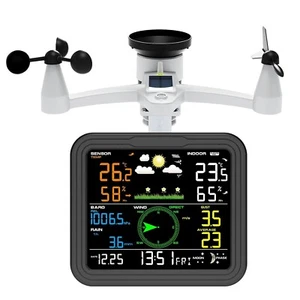 Urageuxy Wireless Weather Station - Indoor Monitor with Outdoor Sensor, Rain Gau - Picture 1 of 7