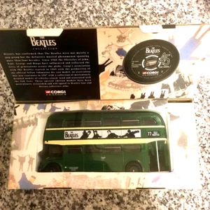 Corgi Beatles London Routemaster Liverpool grün Diecast Modell Mini Auto Vintage - Bild 1 von 10