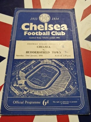 CHELSEA V HUDDERSFIELD TOWN JAN 23rd 1954 - Image 1 of 4