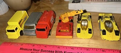 Corgi Jr. 6 X 1/43 Car Lot 1960’s-70’s; 2x Hot Rodder, Superman, Texaco, Ryder + - Image 1 of 4