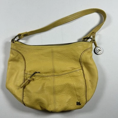 Bolso de hombro The Sak Hobo Bucket de cuero amarillo suave  Foto 1 de 4