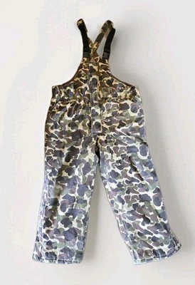 Vintage 90s Gamehide Hunting Bibs Insulated Frog Duck Camo Men Extra Large - Image 1 of 4