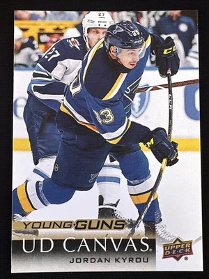 2018-19 Upper Deck Young Guns Canvas C225 Jordan Kyrou St. Louis Blues - Image 1 of 2