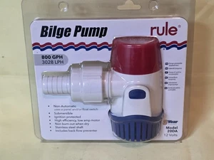 New Rule  20DA ~ 800 GPH ~ Bilge Pump - Picture 1 of 5
