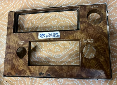 1978-83 Oldsmobile Cutlass Supreme Radio Trim Bezel Dash Surround Woodgrain NBL1 - Image 1 of 4