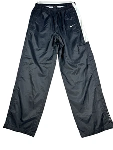Pantaloni a vento Nike vintage da uomo Gorpcore Ripcord larghi neri taglia media anni 90 - Foto 1 di 11