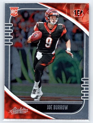2020 Panini Absolute - Rookie Joe Burrow #158 (RC) Bengals - Image 1 of 2
