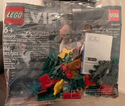 LEGO 40609 Christmas Fun VIP Add-On Pack 146 pcs Poly Bag Set 2023 - Image 1 of 2