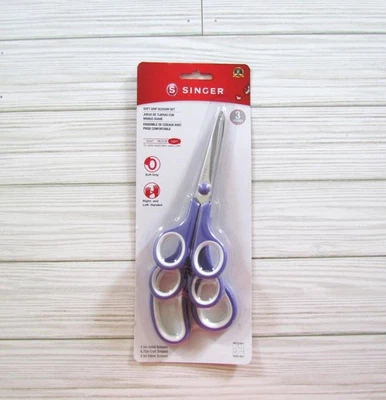 SINGER Fabric, Detail and Craft Soft Grip Scissor Set 3pc - Image 1 of 4