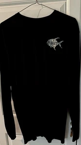 Langarm Angeln T-Shirt Herren Extra Large (Mang-Pompano Fisch Design) - Bild 1 von 2