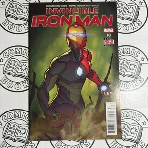 🔑 Invincible Iron Man #3 Vol. 4 (2017) Marvel Comics fast neuwertig 1. App Iron Heart Riri - Bild 1 von 5