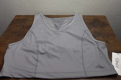 Sujetador sin mangas gris deportivo Jones New York para mujer 3x Foto 1 de 4