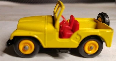 Jeep amarillo Matchbox serie 1-75 vintage n.º 72 Hecho en Inglaterra - ¡Gran Forma! Foto 1 de 4