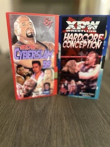 ECW Cyberslam 1999 + XPW Hardcore Conception VHS PAL Strong Style Tapes - Imagen 1 de 4
