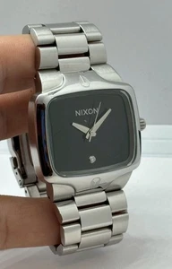 NIXON The Player Uhr silber schwarz schlichtes Design klassischer Alltagsstil für Herren - Bild 1 von 6
