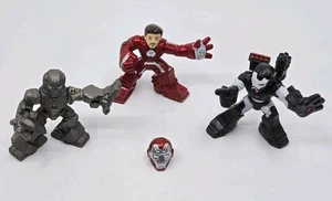 Superhero Squad Iron Man Figure Lot Mark V Red War Machine Hammer Drone - Picture 1 of 5