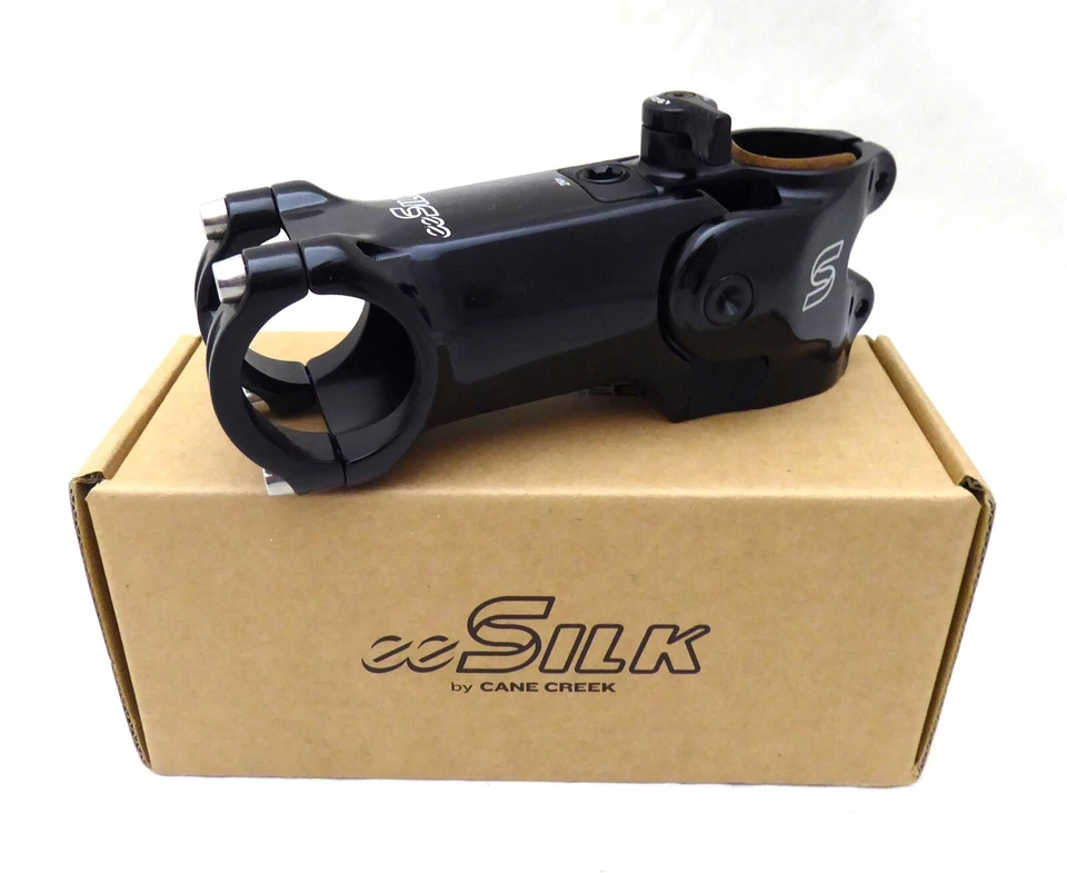 Cane Creek eeSilk Stem - 90mm, 31.8mm, -6, 1 1/8", Alloy, Black - Image 1 of 1