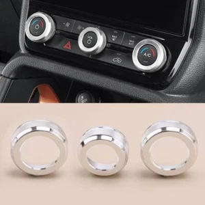 3pcs Silver Air Condition Radio Switch Knob Ring Cover Trim Fit For Ford Ranger - Picture 1 of 4