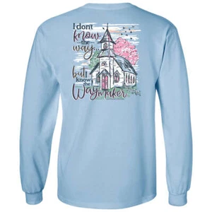 Southern Couture Classic Waymaker Church Long Sleeve T-Shirt - Picture 1 of 7