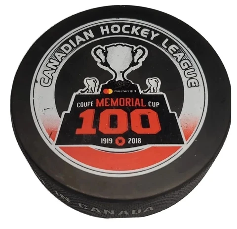 1919-2018 💯Year ANNIVERSARY CANADIAN HOCKEY LEAGUE CHL OFFICIAL GAME PUCK RARE Cover