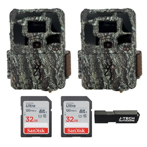 2 Browning Dark Ops Pro X 1080 Trail Camera Kit + 32GB + Card Reader BTC6PX1080 - Picture 1 of 7