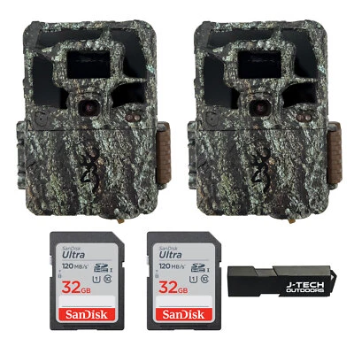 2 Browning Dark Ops Pro X 1080 Trail Camera Kit + 32GB + Card Reader BTC6PX1080 - Image 1 of 4