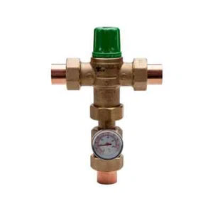 1/2 in. Union Sweat Lead-Free Mixing Valve with Gauge - Picture 1 of 2