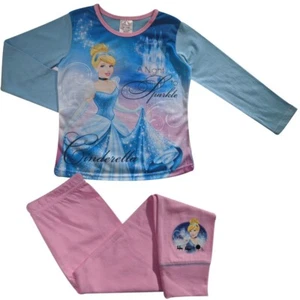 Disney Cinderella Girls Pyjamas - Sizes 4 to 10 Years - Sparkle - Picture 1 of 10