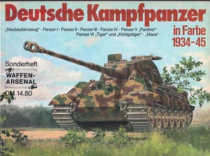 WAFFEN ARSENAL DEUTSCHE KAMPFPANZER 1934-45 WW2 GERMAN TANKS PANTHER TIGER Sd.Kf - Imagen 1 de 6