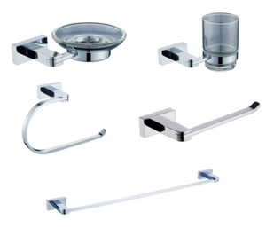 BLUE CANYON ALBANY BATHROOM SINK ACCESSORY RANGE CHROME HOLDER RING RAIL - Picture 1 of 16