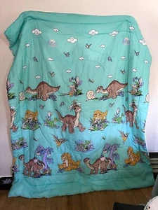 The Land Before Time Twin Bedspread Littlefoot Cera Ducky Petrie 1997 - Picture 1 of 10