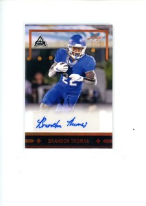 2021 Leaf College Memories Brandon Thomas #GLR-BT1 Gold Rookie Bronze Auto 21/99