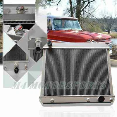 1963 64 65 66 Chevy C10 Pickup Truck V8  3 Row Aluminum Radiator CC284 CU284 - Image 1 of 4