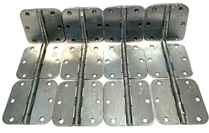 Penrod Door Hinge Satin Nickel 3.5" x 3.5" Radius 5/8" Interior Indoor LOT OF 12 - Picture 1 of 6
