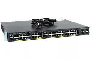 WS-C2960X-48LPS-L CISCO CATALYST 2960-X 48-PORT ETHERNET 4-PORT SFP SWITCH - Photo 1/7