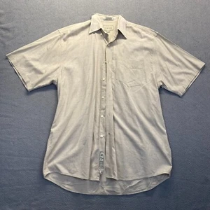 Cutter And Buck Cotton Mens Button Up Dress Shirt beige size large,Pocket - Picture 1 of 8