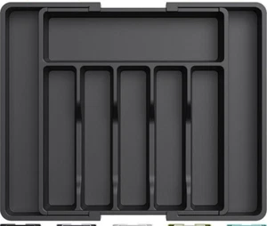 Cutlery Drawer Organiser Expandable Utensil Tray for Kitchen Adjustable Silverwa - Picture 1 of 6